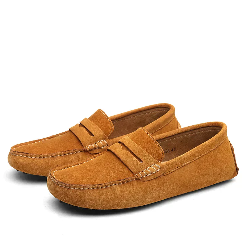 Loafers aus Wildleder im Italienischen Stil (6-39, Rich Brown)
